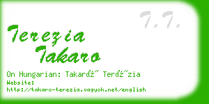 terezia takaro business card